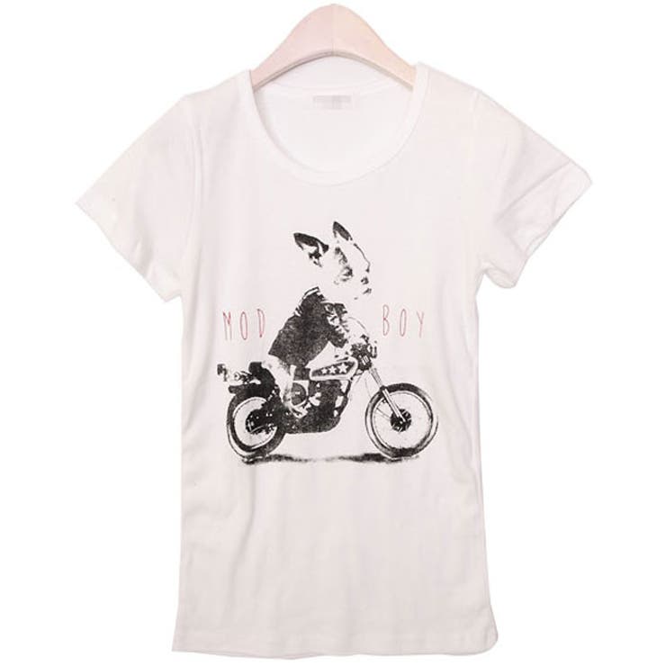 バイクTシャツ 半袖Tシャツ レディース[品番：KH000000966