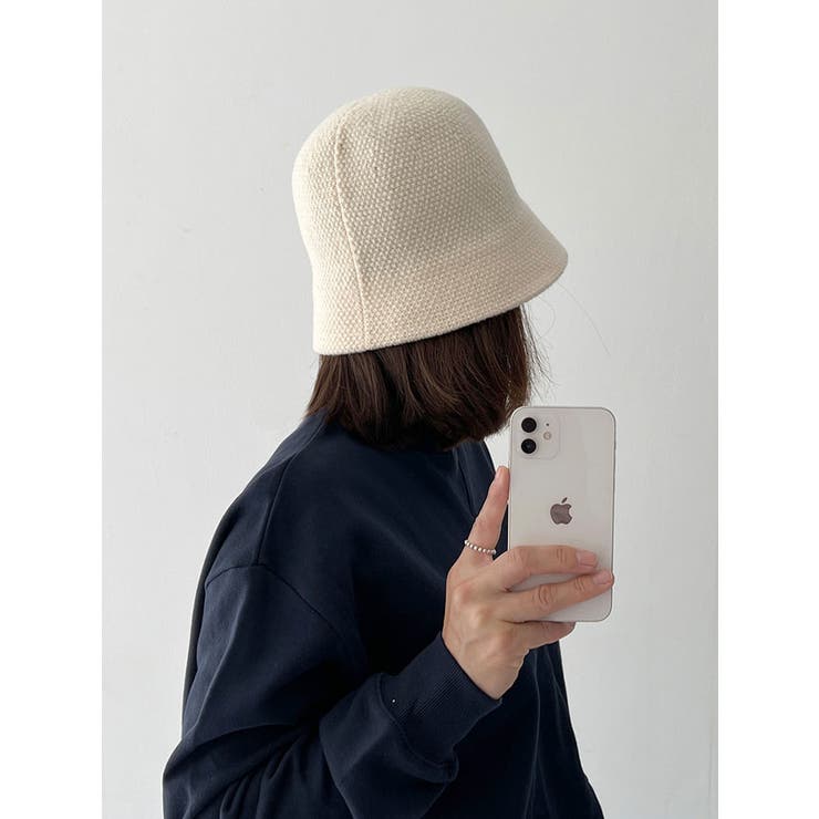 可愛いワッフルニットバケットハット 帽子 レディース[品番