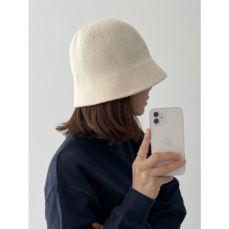 可愛いワッフルニットバケットハット 帽子 レディース[品番