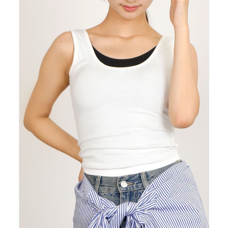 新品未使用　Linkable スカラップパイピングトップス　ピンク タンクトップ キッズ コットン100% ヒップホップ 男の子 女の子