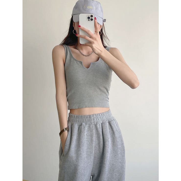 タンクトップ・クロップトップセット Gap公式オンラインストア | ストラクチャー ツイル クロップド