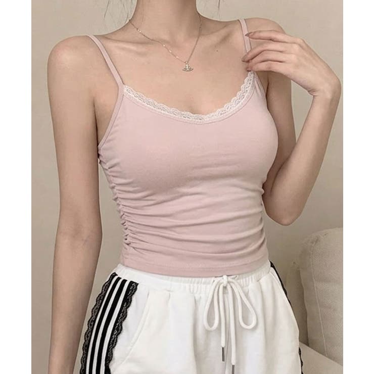 ピンク | レース カップインキャミトップス | VIVID LADY