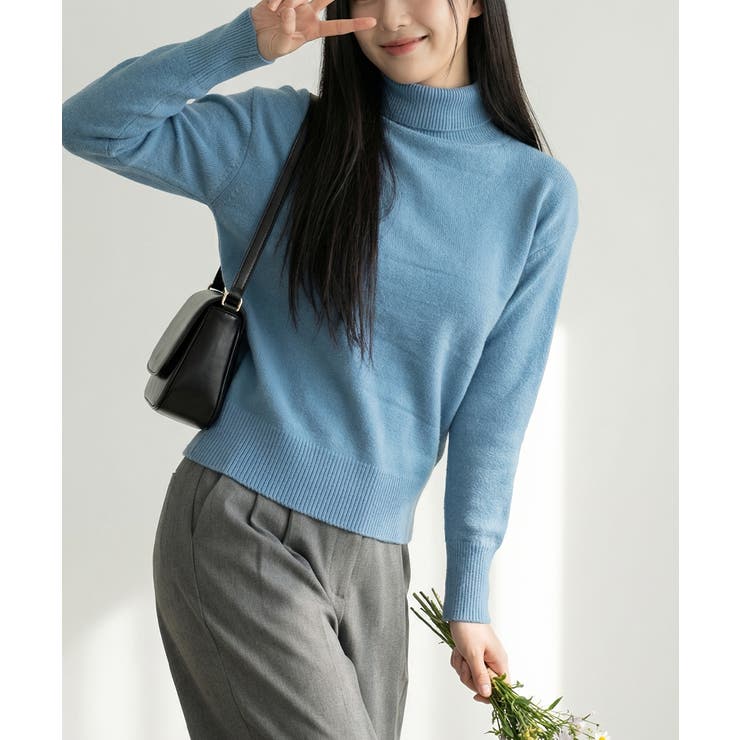 ベーシック タートルネックニット プルオーバー | VIVID LADY | 詳細画像14 