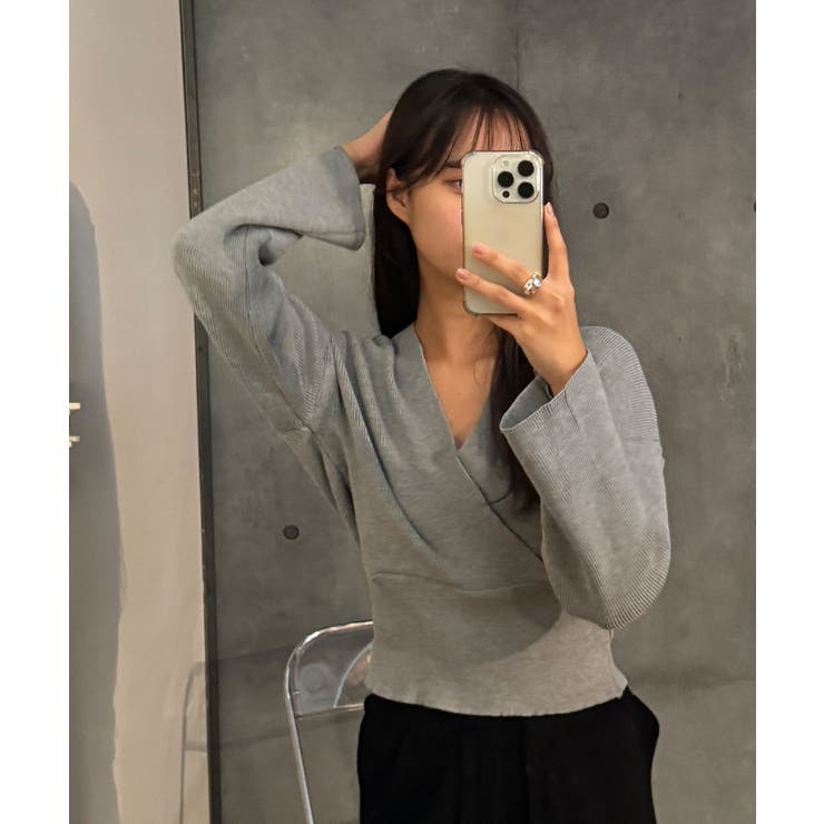 素敵なラップデザインのラップニット レディース リブ | VIVID LADY | 詳細画像17 