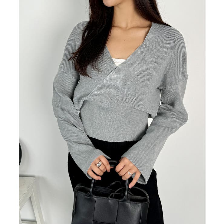 素敵なラップデザインのラップニット レディース リブ | VIVID LADY | 詳細画像3 