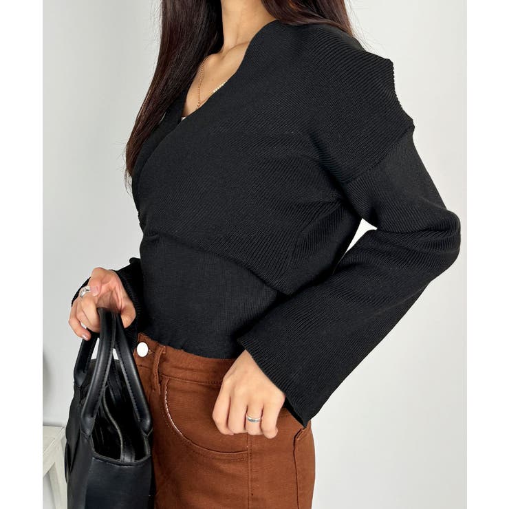 素敵なラップデザインのラップニット レディース リブ | VIVID LADY | 詳細画像26 