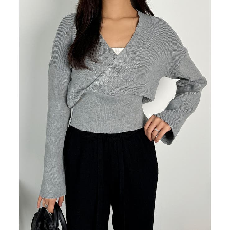 素敵なラップデザインのラップニット レディース リブ | VIVID LADY | 詳細画像4 