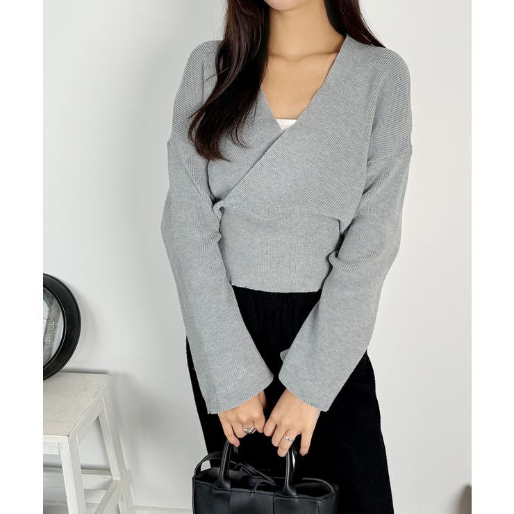 素敵なラップデザインのラップニット レディース リブ | VIVID LADY | 詳細画像5 