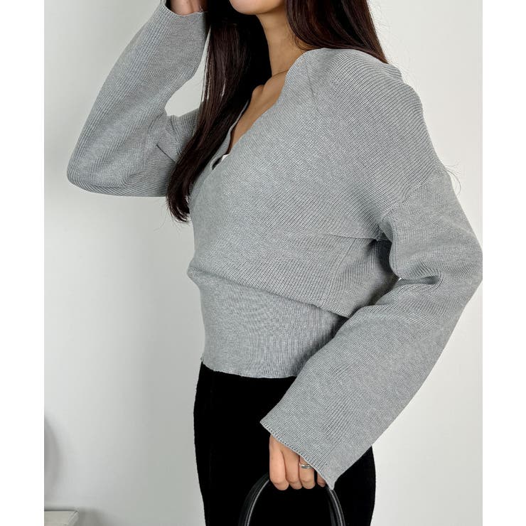 素敵なラップデザインのラップニット レディース リブ | VIVID LADY | 詳細画像9 