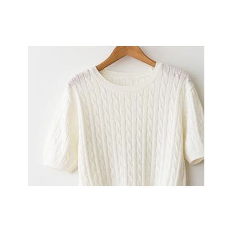 ケーブルニット 半袖 レディース | VIVID LADY | 詳細画像4 