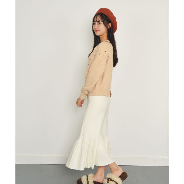 ニットカーディガン 韓国ファッション カラフルボタン | VIVID LADY | 詳細画像24 