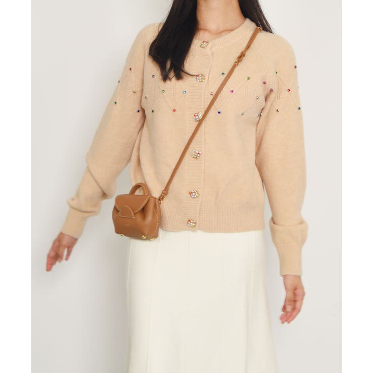 ニットカーディガン 韓国ファッション カラフルボタン | VIVID LADY | 詳細画像27 