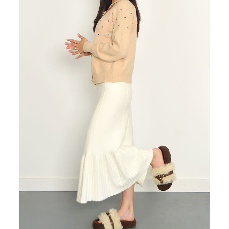 ニットカーディガン 韓国ファッション カラフルボタン | VIVID LADY | 詳細画像34 