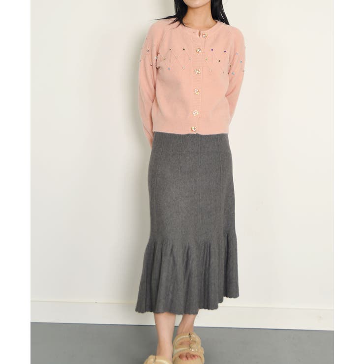 ニットカーディガン 韓国ファッション カラフルボタン | VIVID LADY | 詳細画像38 