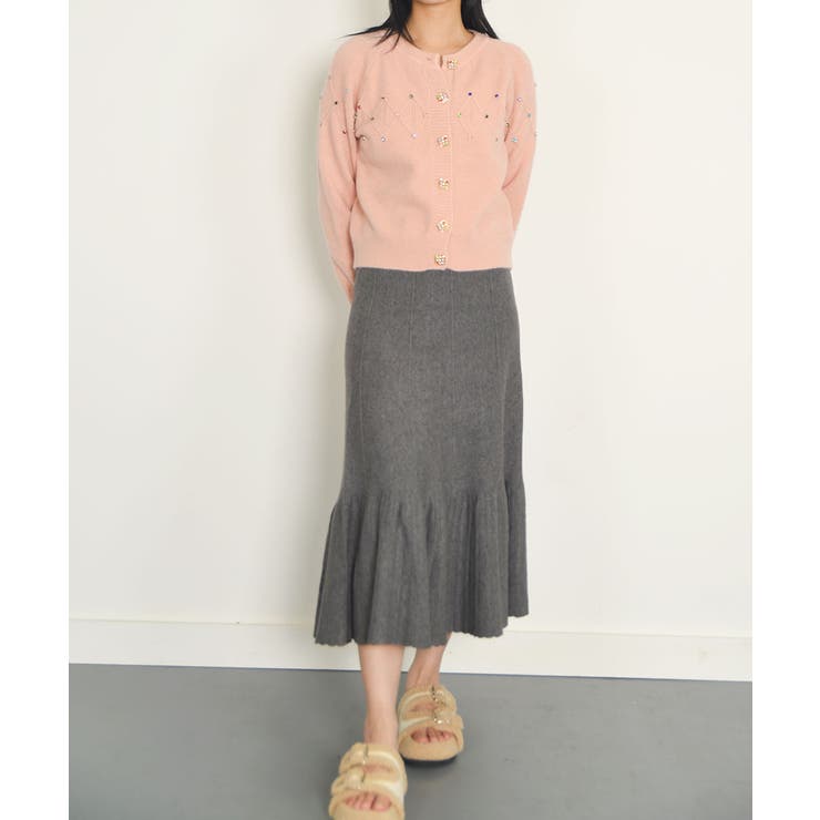 ニットカーディガン 韓国ファッション カラフルボタン | VIVID LADY | 詳細画像39 