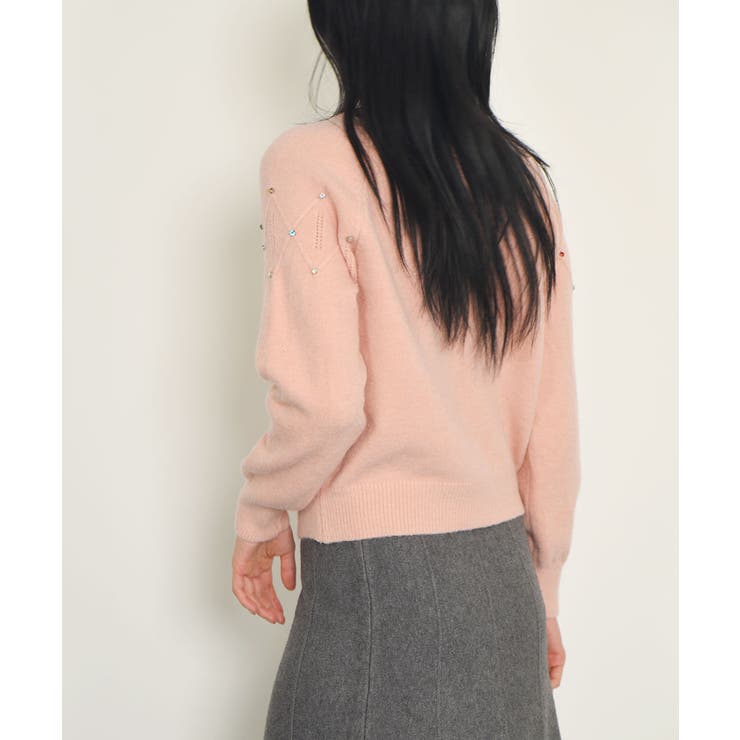 ニットカーディガン 韓国ファッション カラフルボタン | VIVID LADY | 詳細画像41 