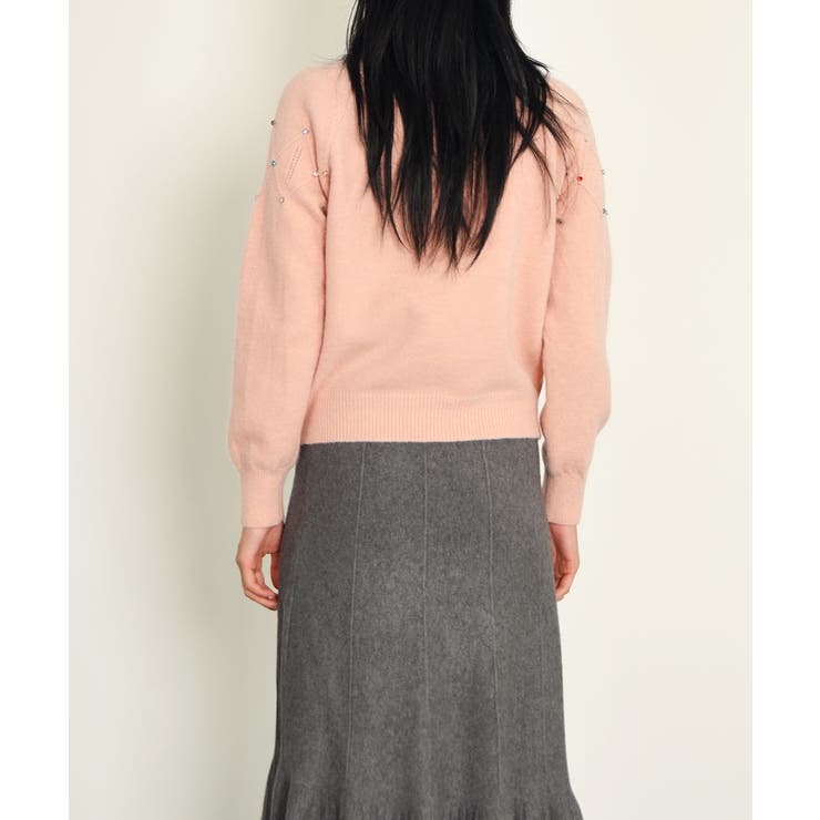 ニットカーディガン 韓国ファッション カラフルボタン | VIVID LADY | 詳細画像4 