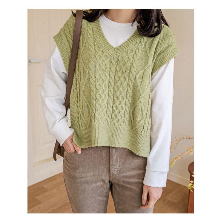 ニットベスト レディース サイドリボン 品番 Kh Vivid Lady ビビッドレディー のレディースファッション 通販 Shoplist ショップリスト