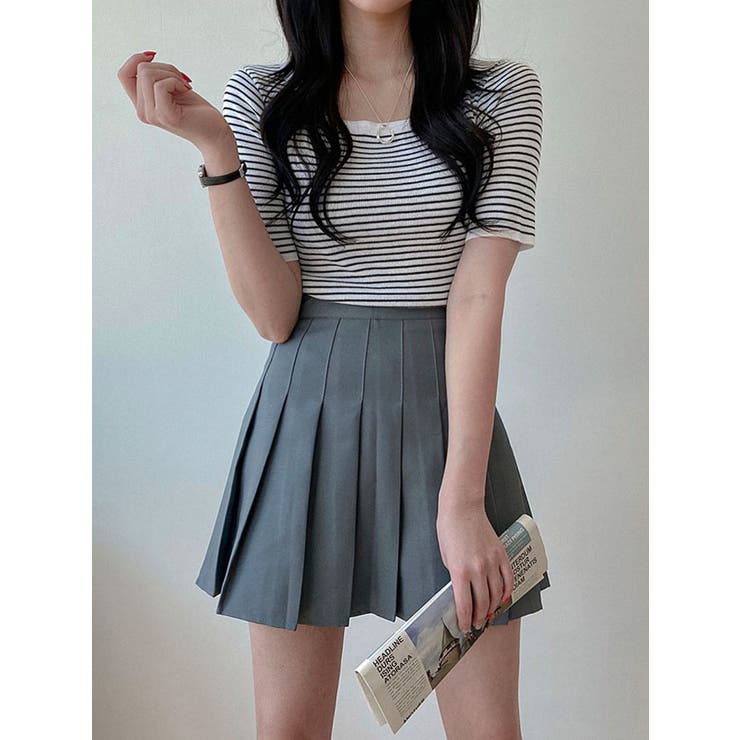 the toe 半袖ニットトップス　スカート等　今季夏 新品 THE TOE 半袖 ニット the toe 半袖ニットトップス スカート等 今季夏