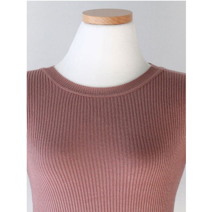 やわらかな肌触りリブニット レディース クルーネック | VIVID LADY | 詳細画像5 