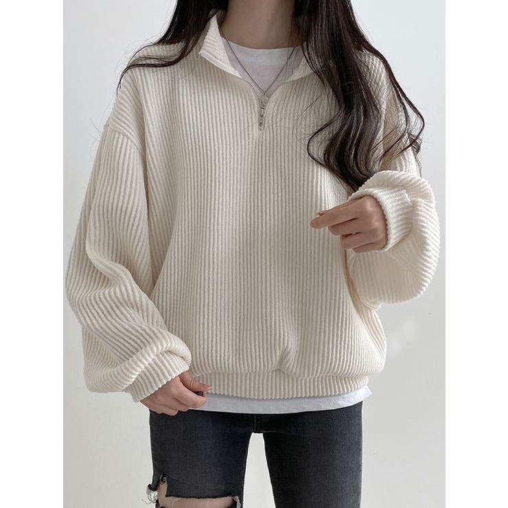 オーバーフィット長袖ニット レディース 長袖 | VIVID LADY | 詳細画像10 