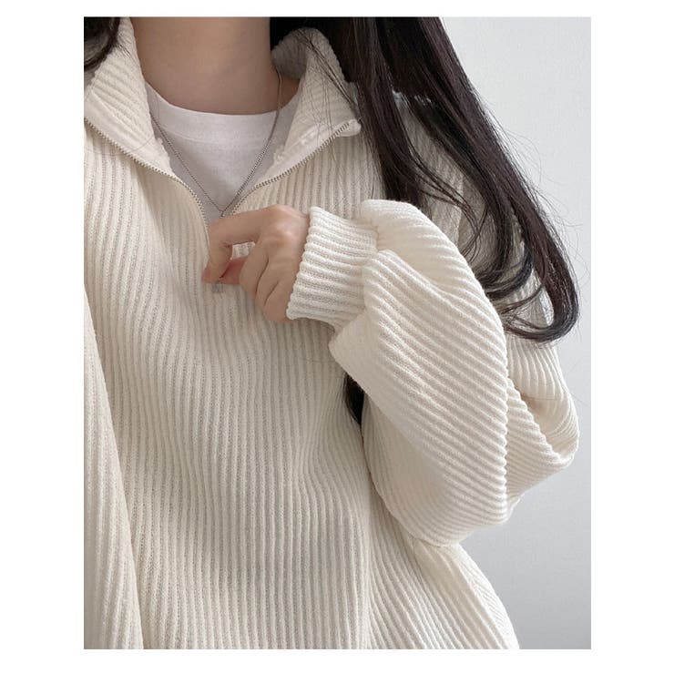 オーバーフィット長袖ニット レディース 長袖 | VIVID LADY | 詳細画像12 