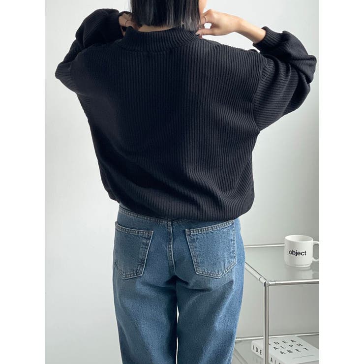 オーバーフィット長袖ニット レディース 長袖 | VIVID LADY | 詳細画像4 