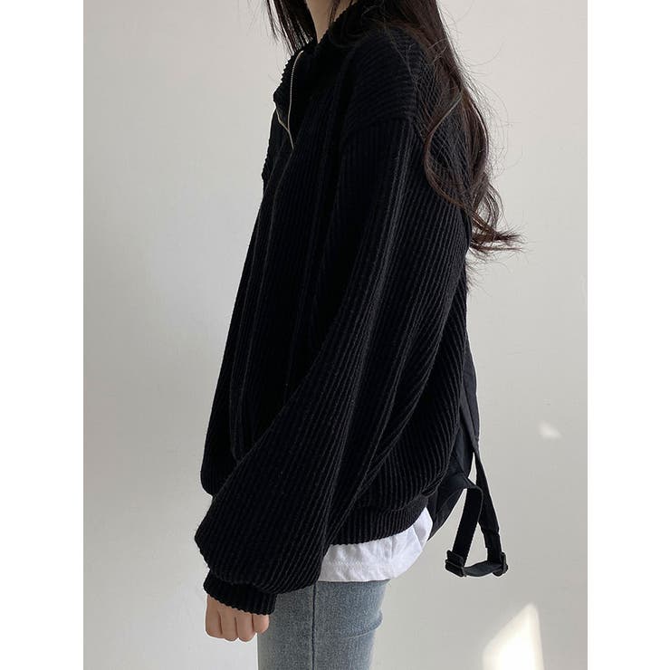 オーバーフィット長袖ニット レディース 長袖 | VIVID LADY | 詳細画像3 