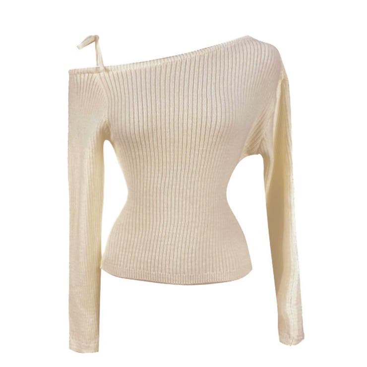 肩開きリボンニット レディース 秋 | VIVID LADY | 詳細画像4 