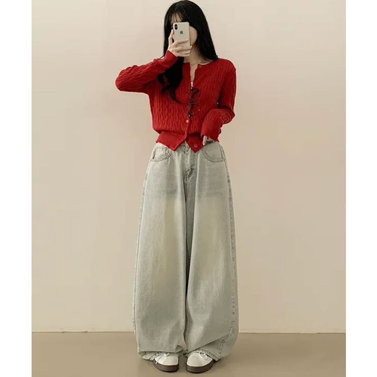 ケーブル編み ニットカーディガン | VIVID LADY | 詳細画像11 