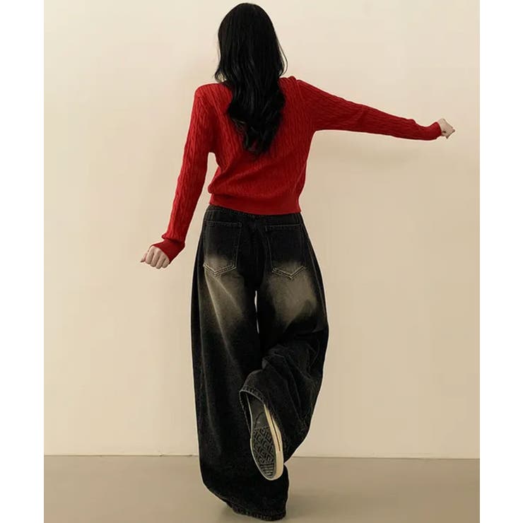 ケーブル編み ニットカーディガン | VIVID LADY | 詳細画像12 