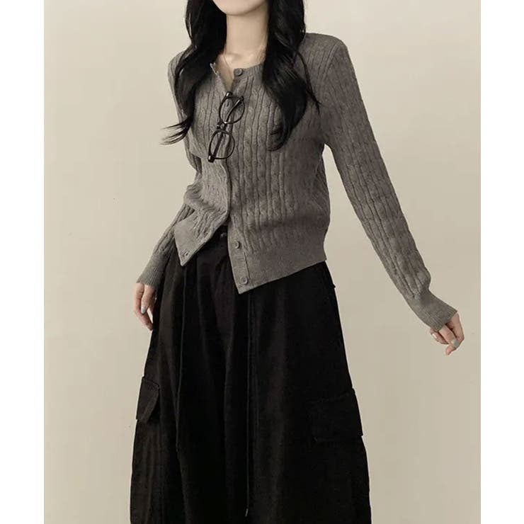 ケーブル編み ニットカーディガン | VIVID LADY | 詳細画像13 