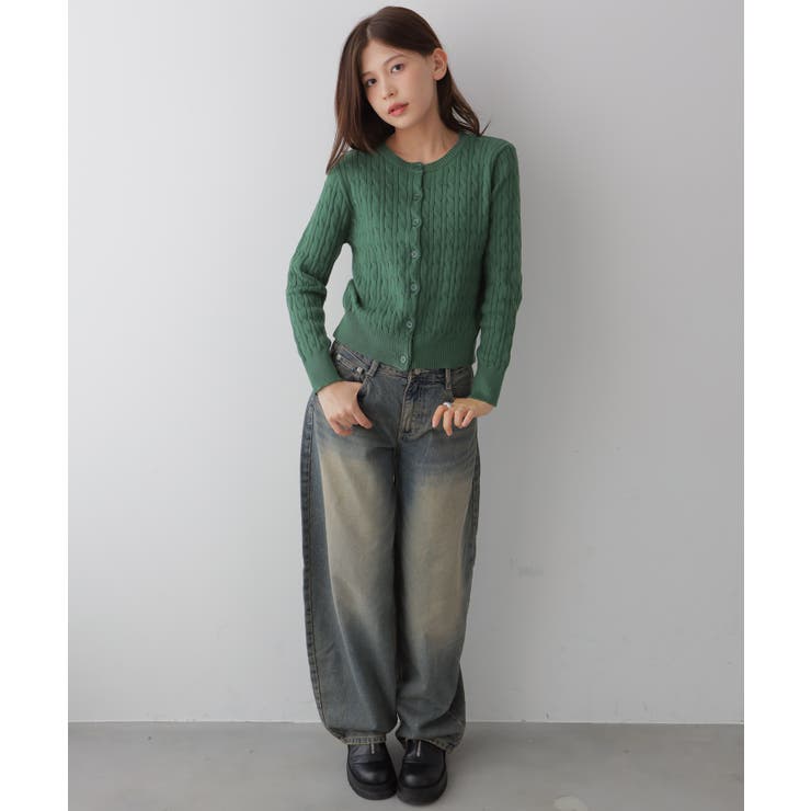 ケーブル編み ニットカーディガン | VIVID LADY | 詳細画像25 