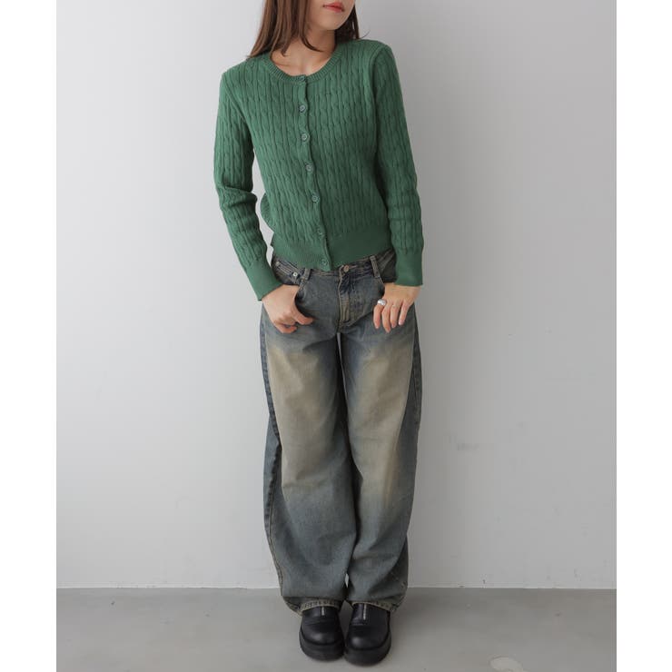 ケーブル編み ニットカーディガン | VIVID LADY | 詳細画像26 