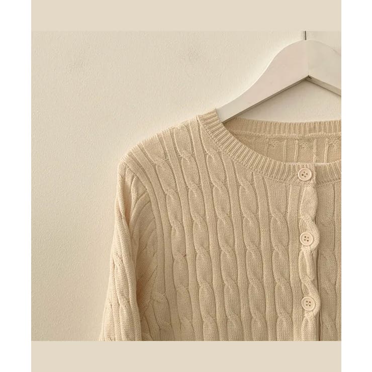 ケーブル編み ニットカーディガン | VIVID LADY | 詳細画像34 