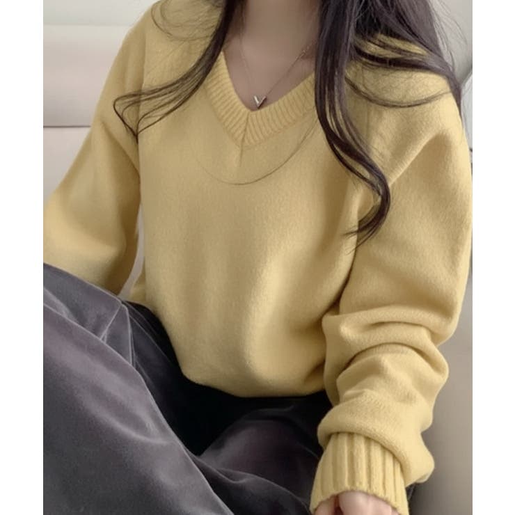 Vネック ルーズニットトップス | VIVID LADY | 詳細画像51 