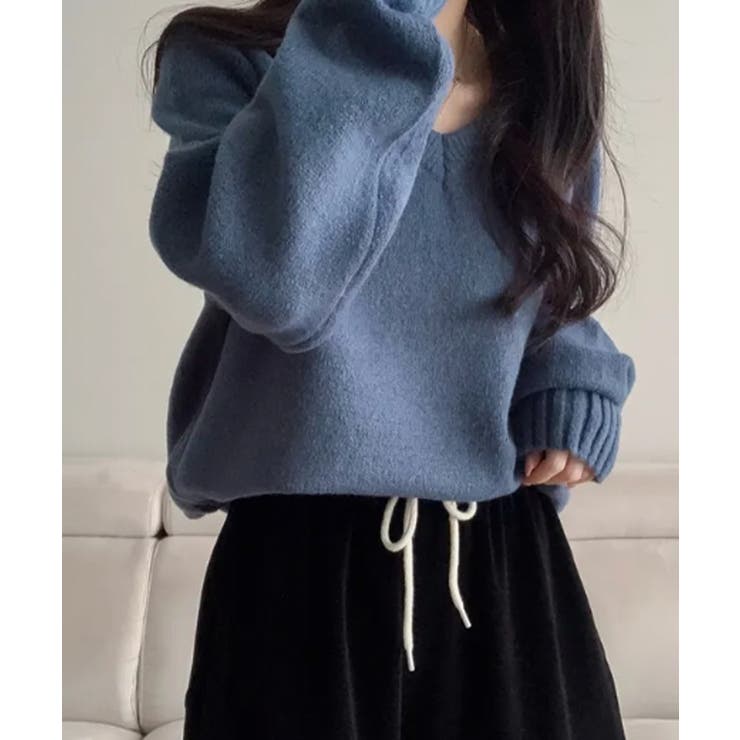 Vネック ルーズニットトップス | VIVID LADY | 詳細画像11