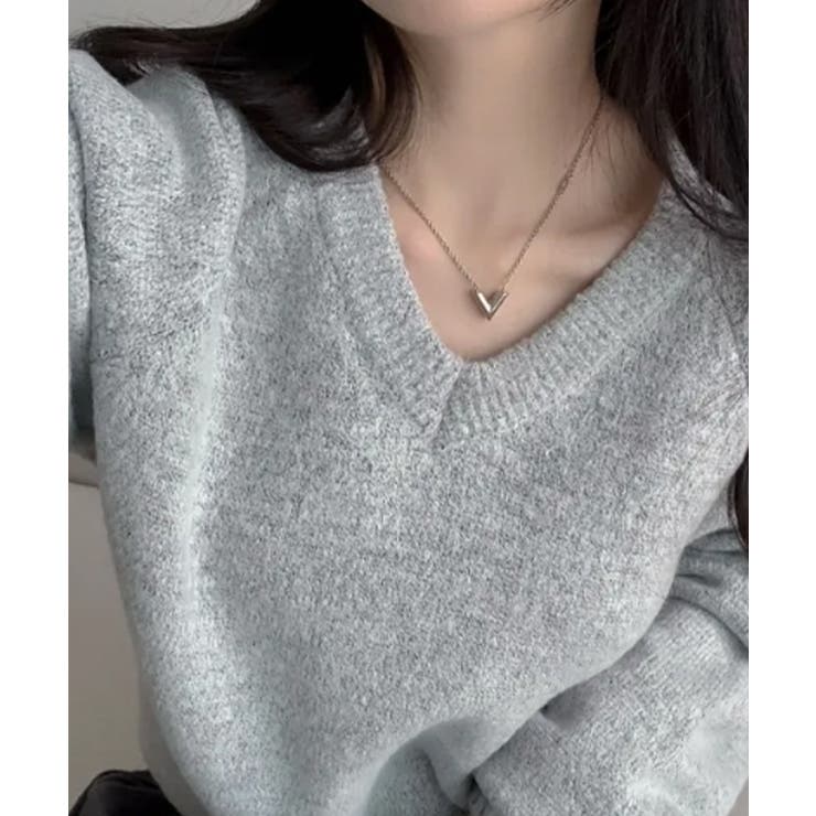 Vネック ルーズニットトップス | VIVID LADY | 詳細画像16