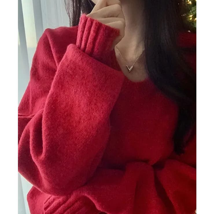 Vネック ルーズニットトップス | VIVID LADY | 詳細画像21