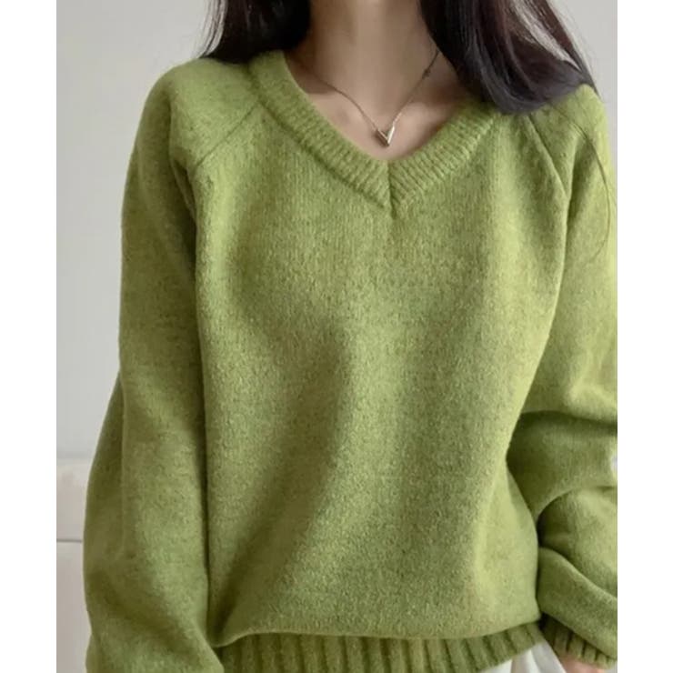 Vネック ルーズニットトップス | VIVID LADY | 詳細画像23