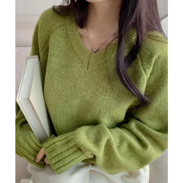 Vネック ルーズニットトップス | VIVID LADY | 詳細画像25