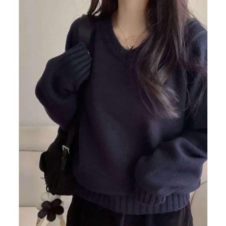 Vネック ルーズニットトップス | VIVID LADY | 詳細画像29