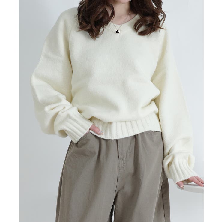 Vネック ルーズニットトップス | VIVID LADY | 詳細画像34 