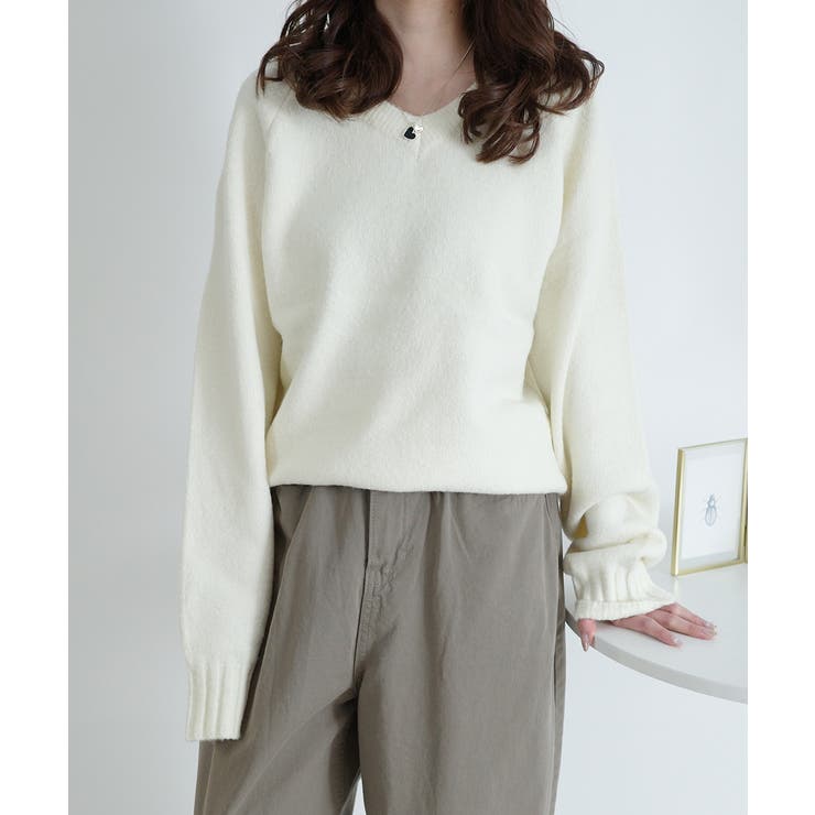 Vネック ルーズニットトップス | VIVID LADY | 詳細画像38 