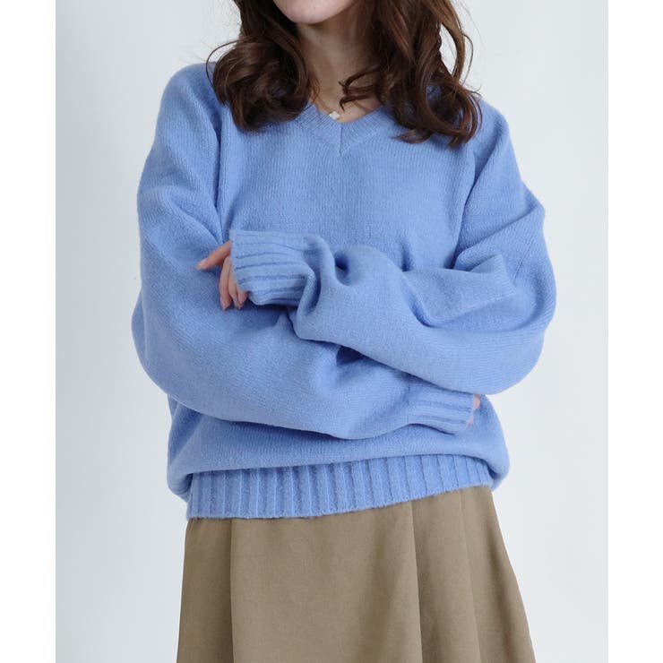 Vネック ルーズニットトップス | VIVID LADY | 詳細画像48 