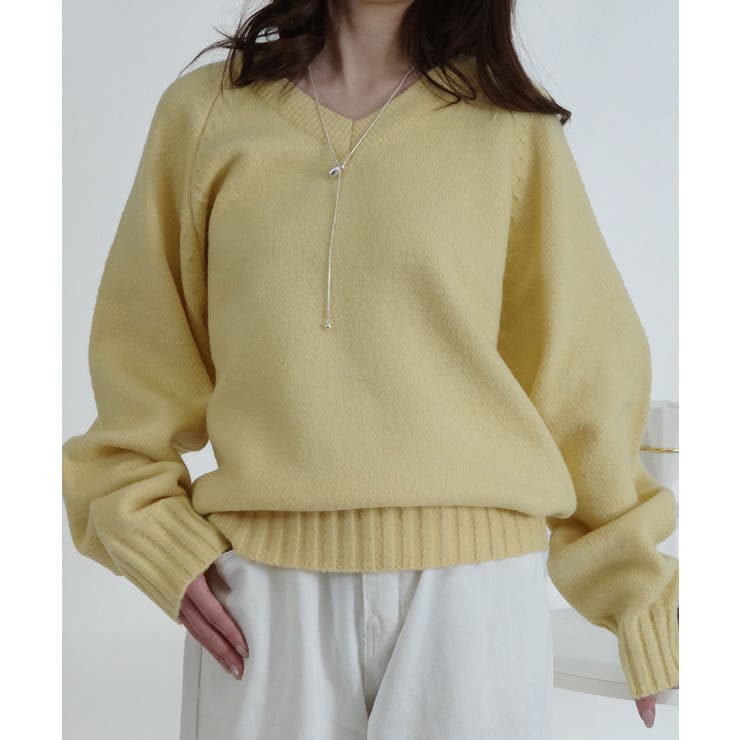 Vネック ルーズニットトップス | VIVID LADY | 詳細画像50 