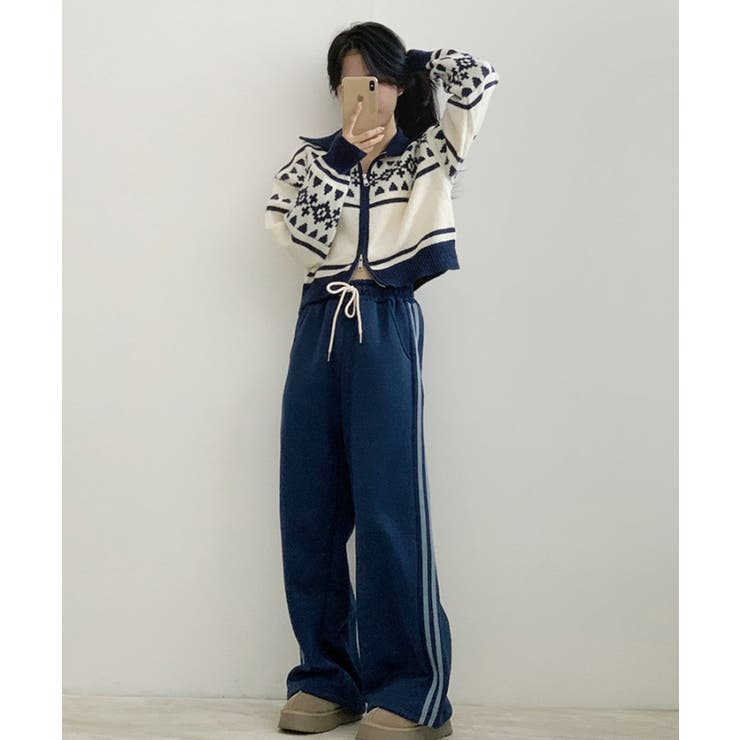 ノルディック柄 Wジップニットブルゾン | VIVID LADY | 詳細画像16 