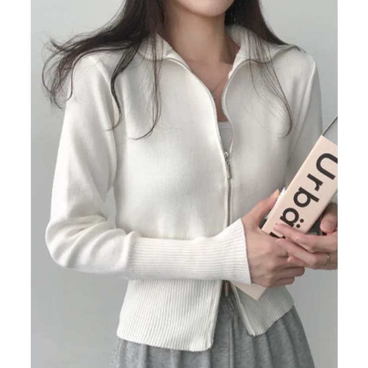 ダブルジップ リブニット カーディガン | VIVID LADY | 詳細画像3 