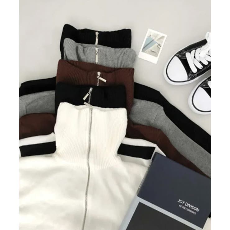 ダブルジップ リブニット カーディガン | VIVID LADY | 詳細画像32 