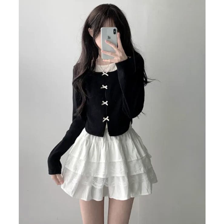 チョーカーストラップ付き レイヤード風 ショート丈 ロンT | VIVID LADY | 詳細画像9 